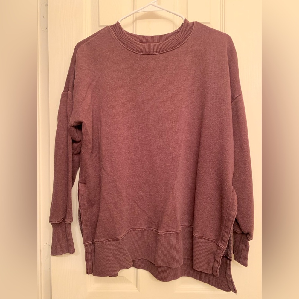 Aerie Burgundy Crewneck Sweater